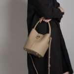 Structured Leather Bucket Bag