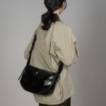 Multi-Pocket Leather Shoulder Bag