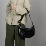 Multi-Pocket Leather Shoulder Bag